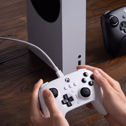 8Bitdo Ultimate 3-mode Blanc Bluetooth/USB Manette de jeu Analogique/Numérique Android, Xbox, iOS - Vue supplémentaire 6