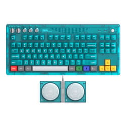 8Bitdo 85HD03 clavier Gaming USB + RF Wireless + Bluetooth QWERTY Anglais Bleu