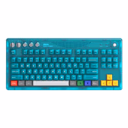 8Bitdo 85HD03 clavier Gaming USB + RF Wireless + Bluetooth QWERTY Anglais Bleu - Vue supplémentaire 6