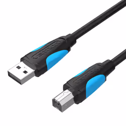 Vention VAS-A16-B300, 3 m, USB A, USB B, USB 2.0, 480 Mbit/s, Noir, Blanc