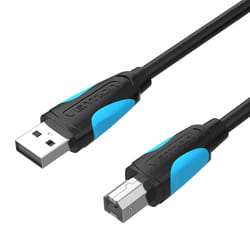 Vention VAS-A16-B300 câble USB 3 m USB 2.0 USB A USB B Noir, Blanc