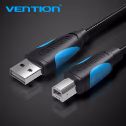 Vention VAS-A16-B300 câble USB 3 m USB 2.0 USB A USB B Noir, Blanc