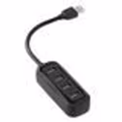 Vention VAS-J43-B015, USB 2.0, USB 2.0, 480 Mbit/s, Noir, Acrylonitrile-Butadiène-Styrène (ABS), Polyvinyl chloride (PVC)