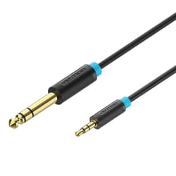 Vention BABBI câble audio 3 m 3,5mm 6,35 mm Noir