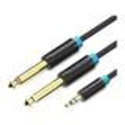Vention BACBI câble audio 3 m 3,5mm 2 x 6,35 mm Noir