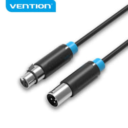 Vention Câble Microphone XLR - 3m Noir
