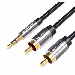 Vention BCFBI, 3,5mm, Mâle, 2 x RCA, Mâle, 3 m, Noir