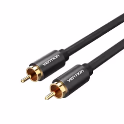 Vention VAB-R09-B100, RCA, Mâle, RCA, Mâle, 1 m, Noir