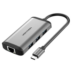 Vention CNCHB station d'accueil Avec fil USB 3.2 Gen 1 (3.1 Gen 1) Type-C Gris