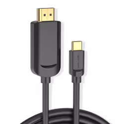 Vention CGUBG câble vidéo et adaptateur 1,5 m USB Type-C HDMI Noir