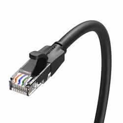 Vention IBEBL câble de réseau Noir 10 m Cat6 U/UTP (UTP)
