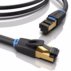 Vention IKABK câble de réseau Noir 8 m Cat8 S/FTP (S-STP)