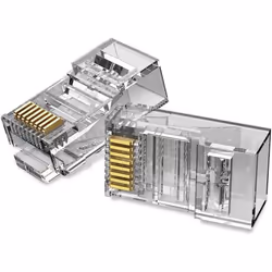 Vention IDDR0-100, RJ-45, Transparent, Mâle, Droit, Polycarbonate (PC), Cat6