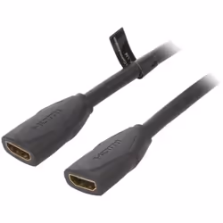 Cable HDMI 2.0 femelle des deux cotes 4K 3D UHD 0.5m - Noir Fabricant : VENTION Type du câble de raccordement : HDMI - HDMI V ...