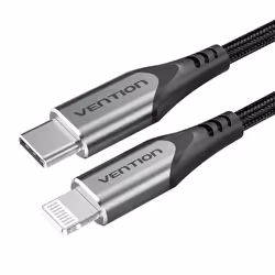 Vention TACHH câble de téléphone portable Gris 2 m USB C Lightning