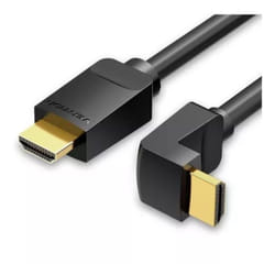 Cable hdmi 2.0 4k 90º angled Vention aarbg/ hdmi male - hdmi male/ 1.5m/ black