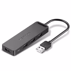 Vention CHMBB, USB 2.0, Micro-USB, USB 2.0, 480 Mbit/s, Noir, Acrylonitrile-Butadiène-Styrène (ABS), 28/24