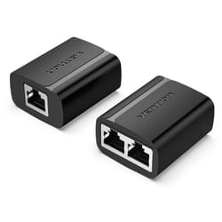 Vention IPTB0 changeur de genre de câble RJ-45 2 x RJ-45 Noir