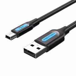 Vention COMBD, 0,5 m, USB A, Mini-USB B, USB 2.0, 480 Mbit/s, Noir