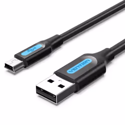 Vention COMBG, 1,5 m, USB A, Mini-USB B, USB 2.0, 480 Mbit/s, Noir