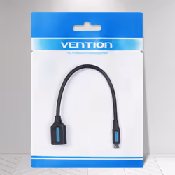 Vention CCUBB câble USB 0,15 m USB 2.0 Micro-USB B USB A Noir