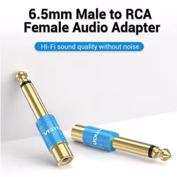 Vention VDD-C03 changeur de genre de câble 6.5mm RCA Bleu