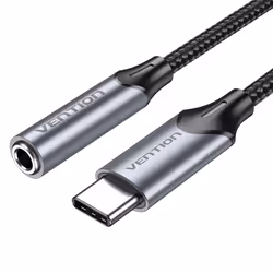 Vention BGMHA, 3,5mm, Femelle, USB Type-C, Mâle, 0,1 m, Gris