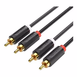 Spécifications 2-male to 2-male RCA cable Connecteur : oro plated Conducteur : cuivre estañado Material deplating : PVC AWG : ...