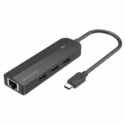 Vention TGOBB, USB Type-C, Micro-USB, USB 3.2 Gen 1 (3.1 Gen 1) Type-A, 480 Mbit/s, Noir, Acrylonitrile-Butadiène-Styrène (AB ...
