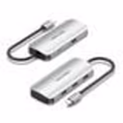 Vention TNAHB, USB Type-C, Micro-USB, USB 3.2 Gen 1 (3.1 Gen 1) Type-A, 5000 Mbit/s, Gris, Aluminium, 34/26