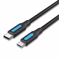 Vention COVBF, 1 m, Micro-USB B, USB C, USB 2.0, 480 Mbit/s, Noir