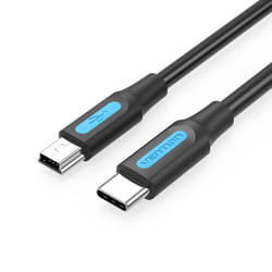 Vention COWBF câble USB 1 m USB 2.0 Mini-USB B USB C Noir