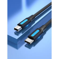 Vention COWBG câble USB 1,5 m USB 2.0 Mini-USB B USB C Noir