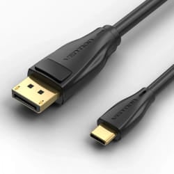 Vention CGYBH câble vidéo et adaptateur 2 m USB Type-C DisplayPort Noir
