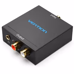 Vention BDFB0-EU, Noir, 3.5mm, 2 x RCA, Femelle, Femelle, Or