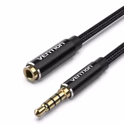 Vention BHCBG, 3.5mm TRRS, Mâle, 3.5mm TRRS, Femelle, 1,5 m, Noir