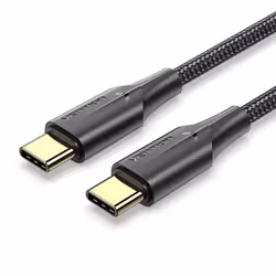 Vention TAUBH, 2 m, USB C, USB C, USB 2.0, 480 Mbit/s, Noir