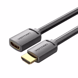 Vention AHCBJ, 5 m, HDMI Type A (Standard), HDMI Type A (Standard), Compatibilité 3D, 18 Gbit/s, Noir