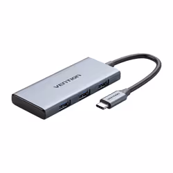 Vention TOOHB, Avec fil, USB 3.2 Gen 1 (3.1 Gen 1) Type-C, Gris, MicroSD (TransFlash), MicroSDHC, MicroSDXC, SD, SDHC, SDXC, ...