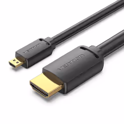 Vention AGIBF, 1 m, HDMI Type D (Micro), HDMI Type A (Standard), Noir