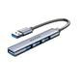 Vention CKOHB hub & concentrateur USB 3.2 Gen 1 (3.1 Gen 1) Type-A 5000 Mbit/s Gris