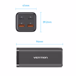 Vention FBSWG-EU chargeur d'appareils mobiles Universel Blanc Secteur Charge rapide Intérieure