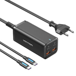 Vention FBSBG-EU chargeur d'appareils mobiles Universel Noir Secteur Charge rapide Intérieure