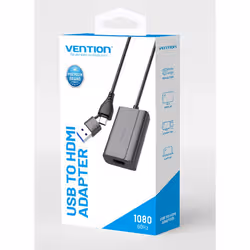 Vention ACYHB changeur de genre de câble USB-C + USB-A HDMI Gris - Vue supplémentaire 2