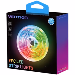 Lumières LED RVB Vention Lumières LED RVB Avec télécommande control Chargement par USB Facile deto utiliser et installer