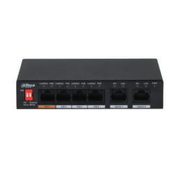 Dahua Technology PFS3006-4ET-60 Non-géré L2 Fast Ethernet (10/100) Connexion Ethernet, supportant l'alimentation via ce port (PoE) Noir