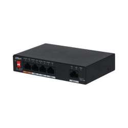 Dahua Technology PoE PFS3005-4ET-60-V2 commutateur réseau Non-géré L2 Gigabit Ethernet (10/100/1000) Connexion Ethernet, supportant l'alimentation via ce port (PoE) Noir