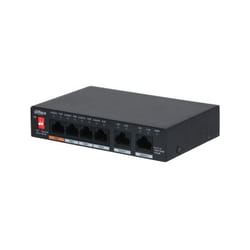 Dahua Technology PFS3006-4GT-60-V2 Gigabit Ethernet (10/100/1000) Connexion Ethernet, supportant l'alimentation via ce port (PoE) Noir