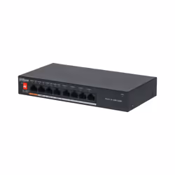 Dahua Technology PoE DH-PFS3008-8ET-60, Non-géré, L2, Fast Ethernet (10/100), Connexion Ethernet, supportant l'alimentation v ...