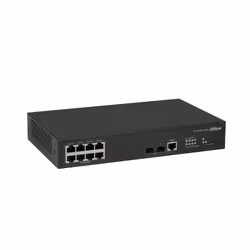 Dahua Technology Access DH-AS4300-8GT2GF commutateur réseau Géré L2/L2+ Gigabit Ethernet (10/100/1000) Noir